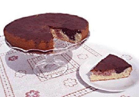 Saftig sockerkaka med bärpulver