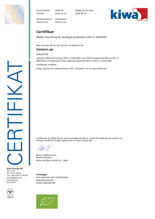 Eco certifiering